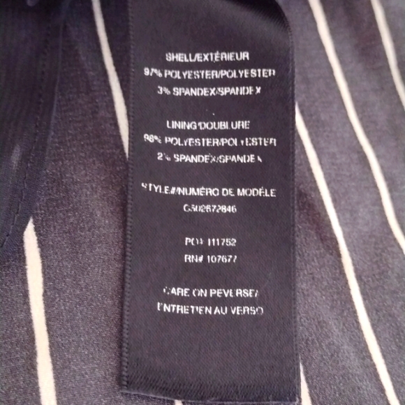 Alice & Olivia Black Striped Spaghetti Strap Midi Dress Size 0 - Picture 7 of 15